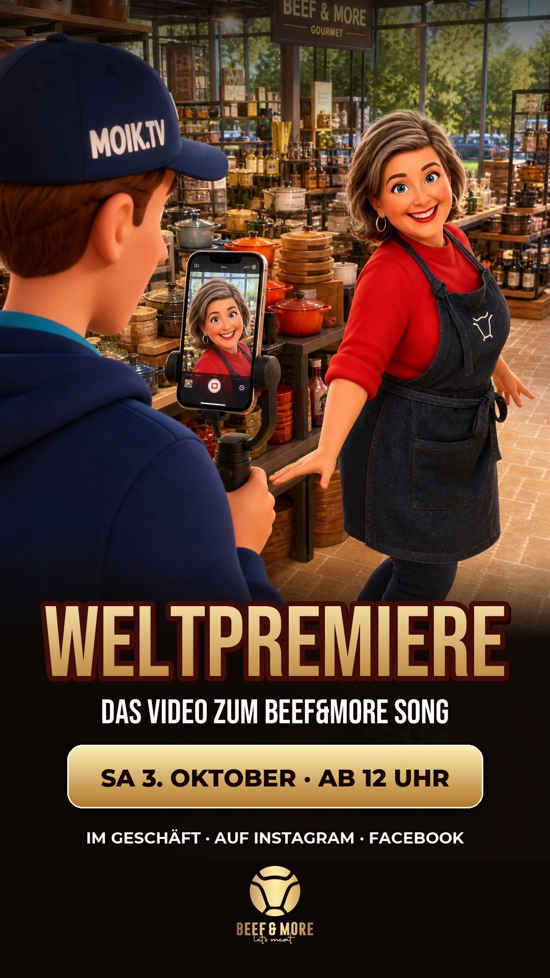 Weltpremiere: Das Video zum BEEF&MORE Song, Samstag 3. Oktober, ab 12 Uhr
